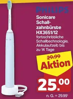 Famila Nord West Philips Sonicare Schallzahnbürste HX3651/12 Angebot