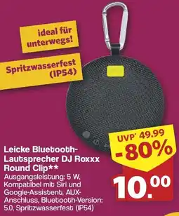 Famila Nord West Leicke Bluetooth Lautsprecher DJ Roxxx Round Clip Angebot