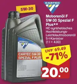 Famila Nord West CARTEC Motorenöl F 5W-30 Spezial F Plus Angebot