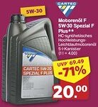 Famila Nord West CARTEC Motorenöl F 5W-30 Spezial F Plus Angebot