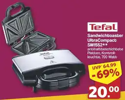 Famila Nord West Tefal Sandwichtoaster UltraCompact SM1552 Angebot