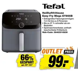 expert Techno Land Tefal Heißluftfritteuse Easy Fry Mega EY855B Angebot
