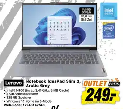 expert Techno Land Lenovo Notebook IdeaPad Slim 3, Arctic Grey Angebot