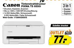 expert Techno Land Canon Tintenstrahldrucker PIXMA TS 6550i Angebot