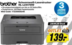 expert Techno Land brother Schwarzweiß-Laserdrucker HL-L2447DW Angebot