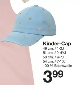 Zeeman Kinder-Cap Angebot