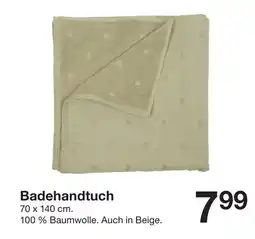 Zeeman Badehandtuch Angebot