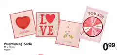 Zeeman Valentinstag-Karte Angebot