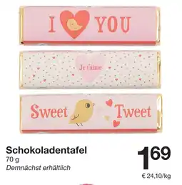 Zeeman Schokoladentafel Angebot