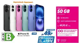 Expert Apple iPhone 16 128GB + MagentaMobil M 50 GB Angebot