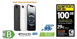 Expert Apple iPhone 16e 128GB + ALLNET FLAT L MIT GB+ 100GB Angebot