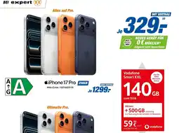 Expert Apple iPhone 17 Pro 256GB + Vodafone Smart XXL 140GB Angebot