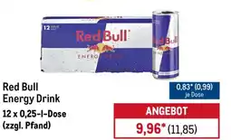 METRO Red Bull Energy Drink Angebot