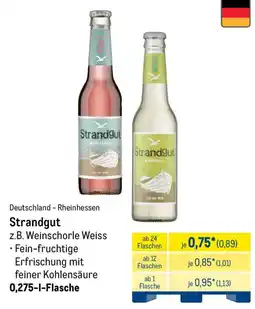 METRO Strandgut z.B. Weinschorle Weiss Angebot