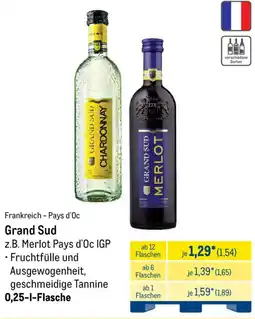 METRO Grand Sud z.B. Merlot Pays d'Oc IGP Angebot