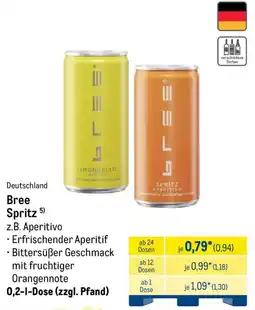 METRO Bree Spritz z.B. Aperitivo Angebot