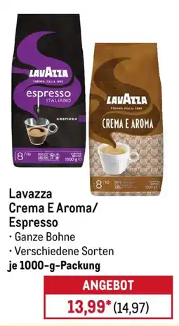 METRO Lavazza Crema E Aroma/ Espresso Angebot