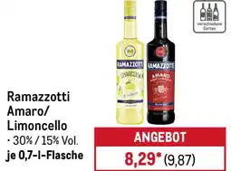 METRO Ramazzotti Amaro/ Limoncello Angebot