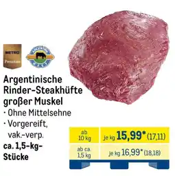 METRO Argentinische Rinder-Steakhüfte großer Muskel Angebot