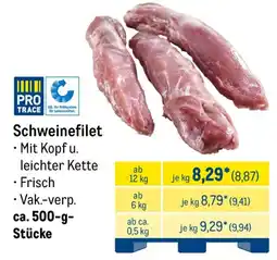 METRO Schweinefilet Angebot