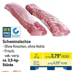 METRO Schweinelachse Angebot
