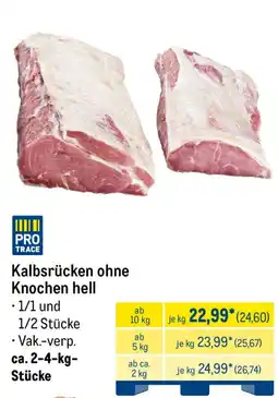 METRO Kalbsrücken ohne Knochen hell Angebot