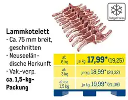 METRO Lammkotelett Angebot