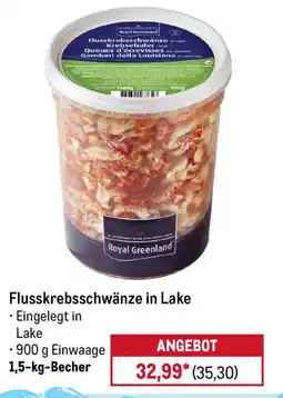 METRO Royal Greenland Flusskrebsschwänze in Lake Angebot
