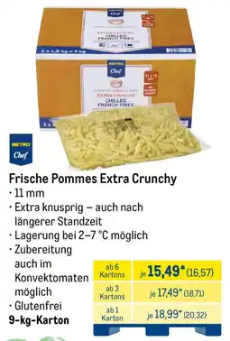 METRO METRO Chef Frische Pommes Extra Crunchy Angebot