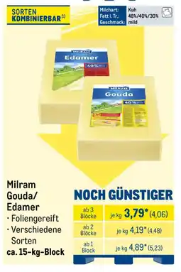 METRO Milram Gouda/ Edamer Angebot