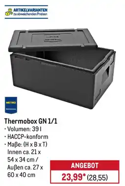 METRO METRO PROFESSIONAL Thermobox GN 1/1 Angebot