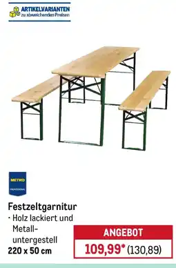 METRO METRO PROFESSIONAL Festzeltgarnitur Angebot