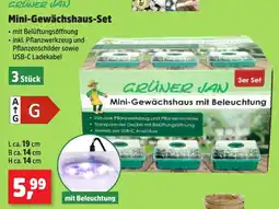 Thomas Philipps GRÜNER JAN Mini-Gewächshaus-Set Angebot