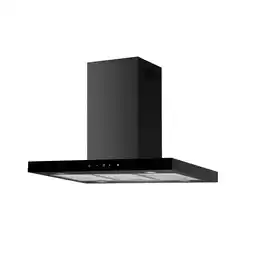 toom Baumarkt Respekta Inselhaube 'CH44199GISS-20' Metall/Glas schwarz 60 cm Angebot