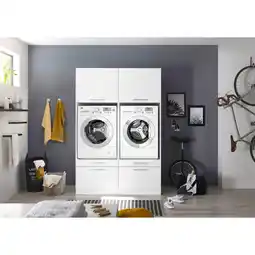 toom Baumarkt Respekta Hauswirtschaftsraum-Set 'Clara 7' weiß matt 134,8 x 200 x 67,6 cm Angebot