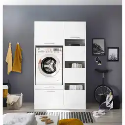 toom Baumarkt Respekta Hauswirtschaftsraum-Set 'Clara 8' weiß matt 117,4 x 200 x 67,6 cm Angebot