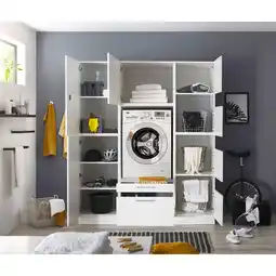 toom Baumarkt Respekta Hauswirtschaftsraum-Set 'Clara 11' weiß matt 167,4 x 200 x 67,6 cm Angebot