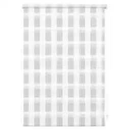 toom Baumarkt Gardinia EasyFix Doppelrollo 'Karo' weiß 45 x 150 cm Angebot