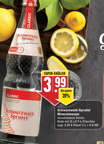 Edeka Schwarzwald Sprudel Mineralwasser Angebot