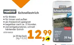 Globus Baumarkt PRIMASTER: Schnellestrich Angebot