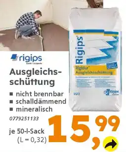 Globus Baumarkt rigips Ausgleichsschüttung Angebot