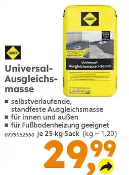 Globus Baumarkt Sakret Universal- Ausgleichsmasse Angebot