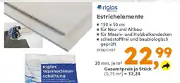 Globus Baumarkt rigips Estrichelemente Angebot