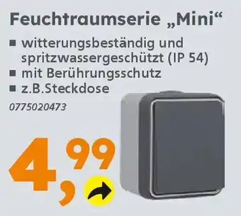 Globus Baumarkt Feuchtraumserie „Mini“ Angebot