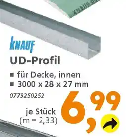 Globus Baumarkt KNAUF UD-Profil Angebot