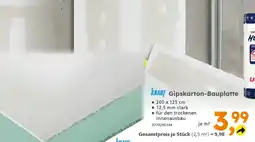 Globus Baumarkt KNAUF Gipskarton-Bauplatte Angebot