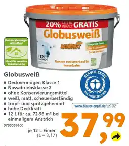 Globus Baumarkt Globusweiß Angebot
