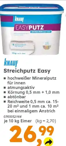 Globus Baumarkt KNAUF Streichputz Easy Angebot