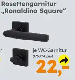 Globus Baumarkt Rosettengarnitur ,,Ronaldino Square" Angebot