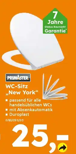 Globus Baumarkt PRIMASTER WC-Sitz ,,New York" Angebot